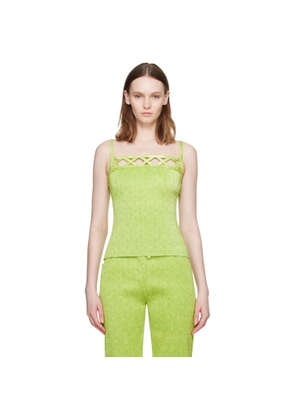 SUPER YAYA Green Lozanges Top