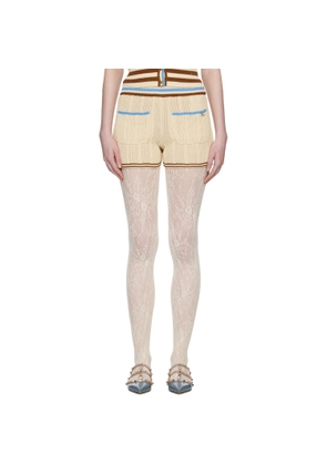 Valentino Beige Cotton Shorts