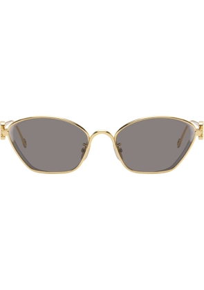 LOEWE Gold Anagram Hexagonal Sunglasses