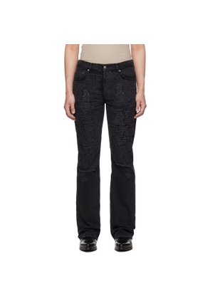 Ksubi Black Bronko Asher Trashed Jeans