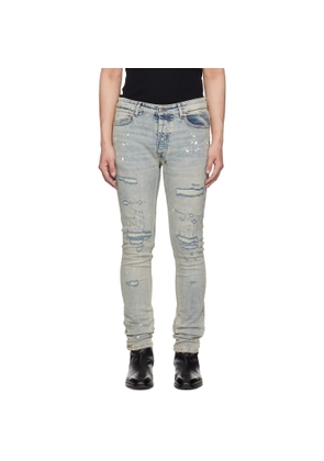 Ksubi Blue Van Winkle Paint Summer Jeans
