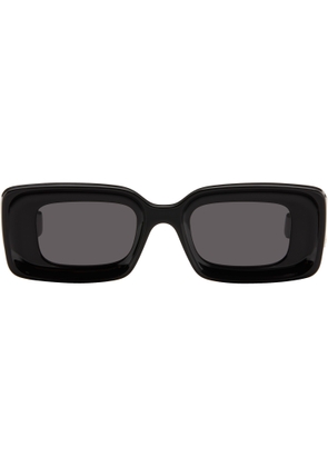 LOEWE Black Rectangular Sunglasses