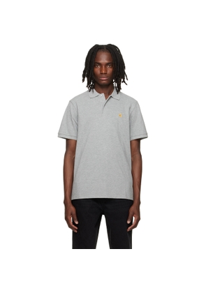 Carhartt Work In Progress Gray Chase Pique Polo