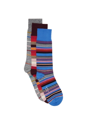 Paul Smith Three-Pack Multicolor Stripe Socks