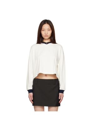Versace White Stretch Cotton-Jersey Long-Sleeved T-shirt