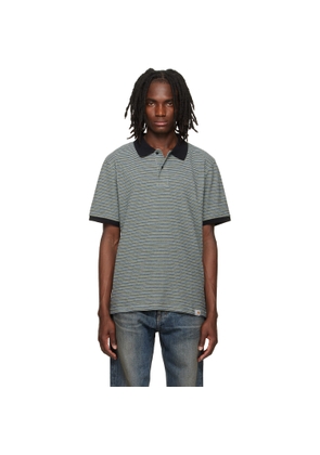 Carhartt Work In Progress Navy & Green Dion Polo