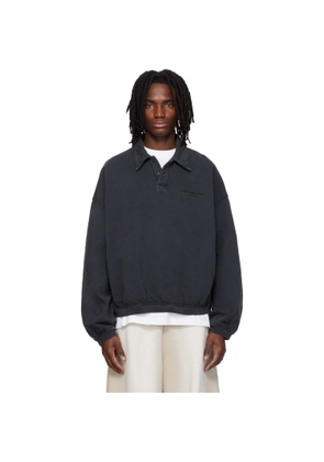 Alexander Wang Black Long Sleeve Polo