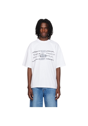 Alexander Wang White Oversized Graphic T-shirt