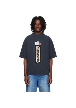 Alexander Wang Black Oversized Graphic T-shirt