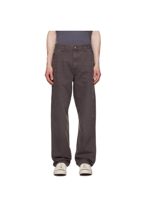 Carhartt Work In Progress Brown Single Knee Trousers