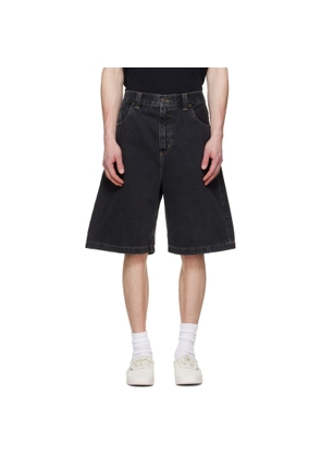 Carhartt Work In Progress Black Brandon Denim Shorts