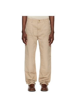 Carhartt Work In Progress Beige Double Knee Trousers