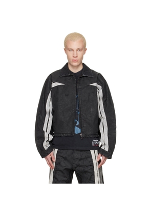 Rivington Roi Rebis Black Denim Trappist Trucker Jacket