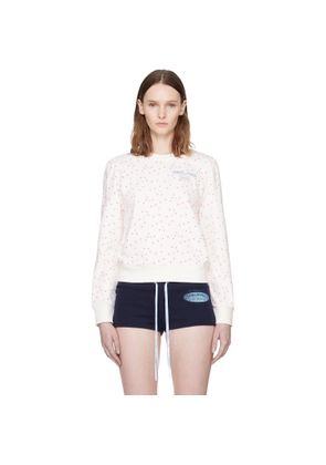 Sandy Liang White Polka Sweatshirt