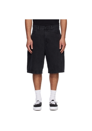 Carhartt Work In Progress Black Landon Denim Shorts