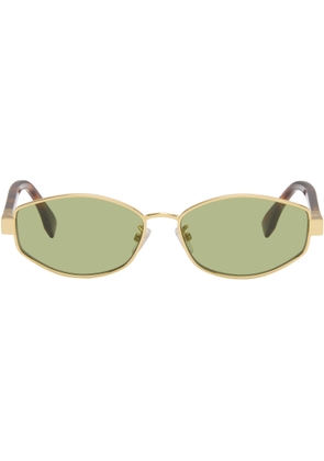 Fendi Gold Baguette Sunglasses