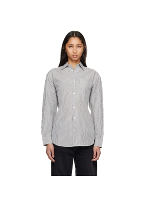 AGOLDE Gray Cinch Shirt