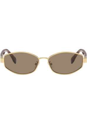 Fendi Gold Baguette Sunglasses