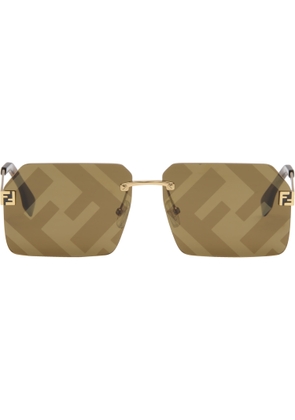 Fendi Gold Fendi Sky Sunglasses
