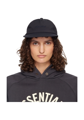 Fear of God ESSENTIALS Black Signature 5 Panel Cap