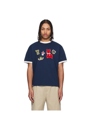 Charles Jeffrey LOVERBOY Navy Badge T-shirt