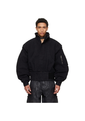 HYACYN Black Anatnom Bomber Jacket