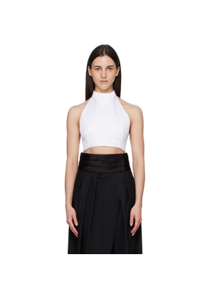 ALAÏA White Cotton Poplin Top
