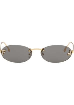 Fendi Gold 'Fendi First' Crystal Sunglasses