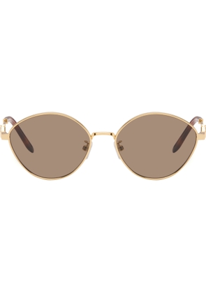 Fendi Gold FF Diamonds Sunglasses