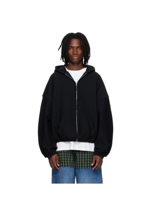 Alexander Wang Black Star Zip Up Hoodie