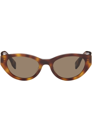 Fendi Brown Lettering Sunglasses