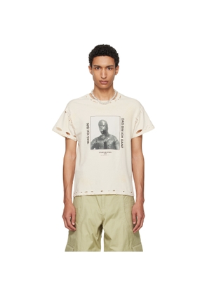 HYACYN Off-White EET Stains Distressed 'Was Ich Bin' T-shirt