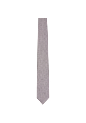 BOSS Purple Jacquard-Pattern Tie