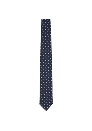BOSS Navy Jacquard-Pattern Tie