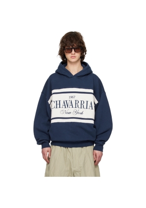 WILLY CHAVARRIA Navy Chavarria Stripe Gilroy Hoodie