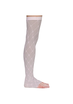 August Barron Pink & Silver Swedish Stockings Edition Double Leg Warmers