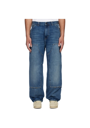 Carhartt Work In Progress Blue OG Double Knee Jeans