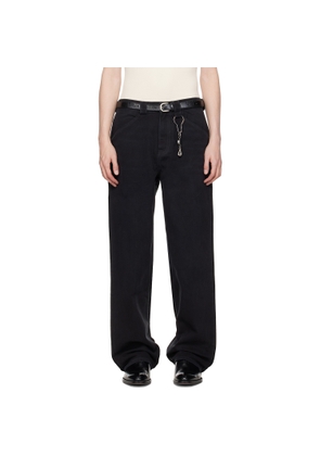WILLY CHAVARRIA Black Straight Leg 'Good Boy' Jeans