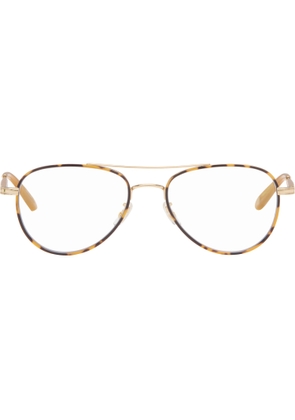 Garrett Leight Gold Linnie Glasses