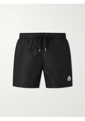 Moncler - Straight-Leg Mid-Length Swim Shorts - Men - Black - S