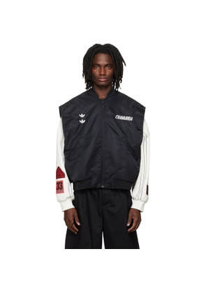 WILLY CHAVARRIA Black adidas Originals Edition Padded Reversible Vest