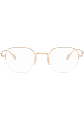Garrett Leight Gold Alma Glasses