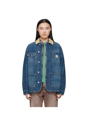 Carhartt Work In Progress Blue Warren Denim Chore Coat
