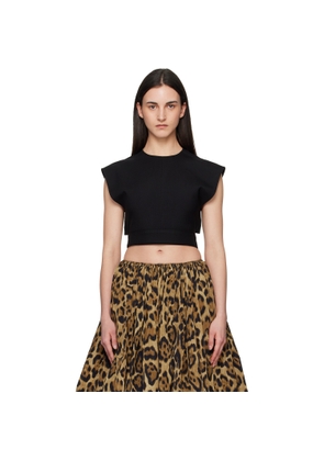 ALAÏA Black Belted Blouse