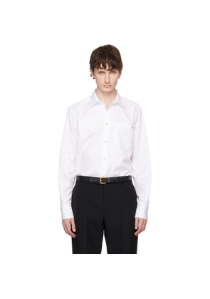 Valentino White Oxford Cotton VGold Shirt