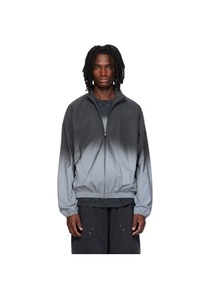 Alexander Wang Gray & Silver Reflective Track Jacket