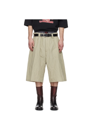 WILLY CHAVARRIA Khaki Toluca Shorts