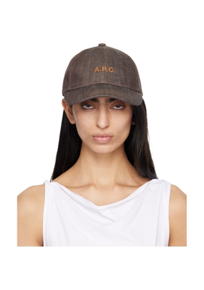 A.P.C. Brown Charlie Baseball Cap