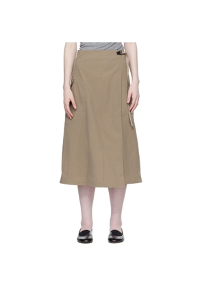 Veilance Beige Lota Midi Skirt