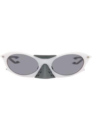 Oakley White Plantaris Sunglasses